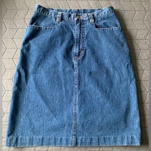 Classic Blues Collection Denim Pencil Skirt